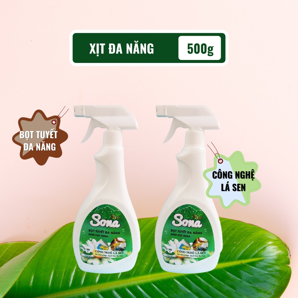 Xịt Đa Năng, Tẩy Rửa Vết Bẩn Nhà Bếp, Lau Kính Sạch Bong, Vệ Sinh Bề Mặt, Ngừa Vi Khuẩn SoNa, SIFA 500ml