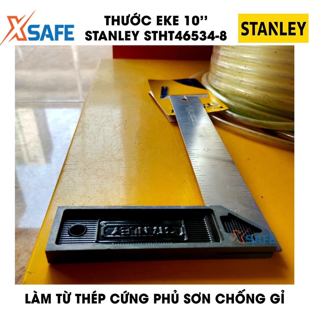 Thước Eke STANLEY gia công thép cứng không gỉ Thước kẻ Stanley thiết kế thông minh tiện ích, chất liệu cao cấp