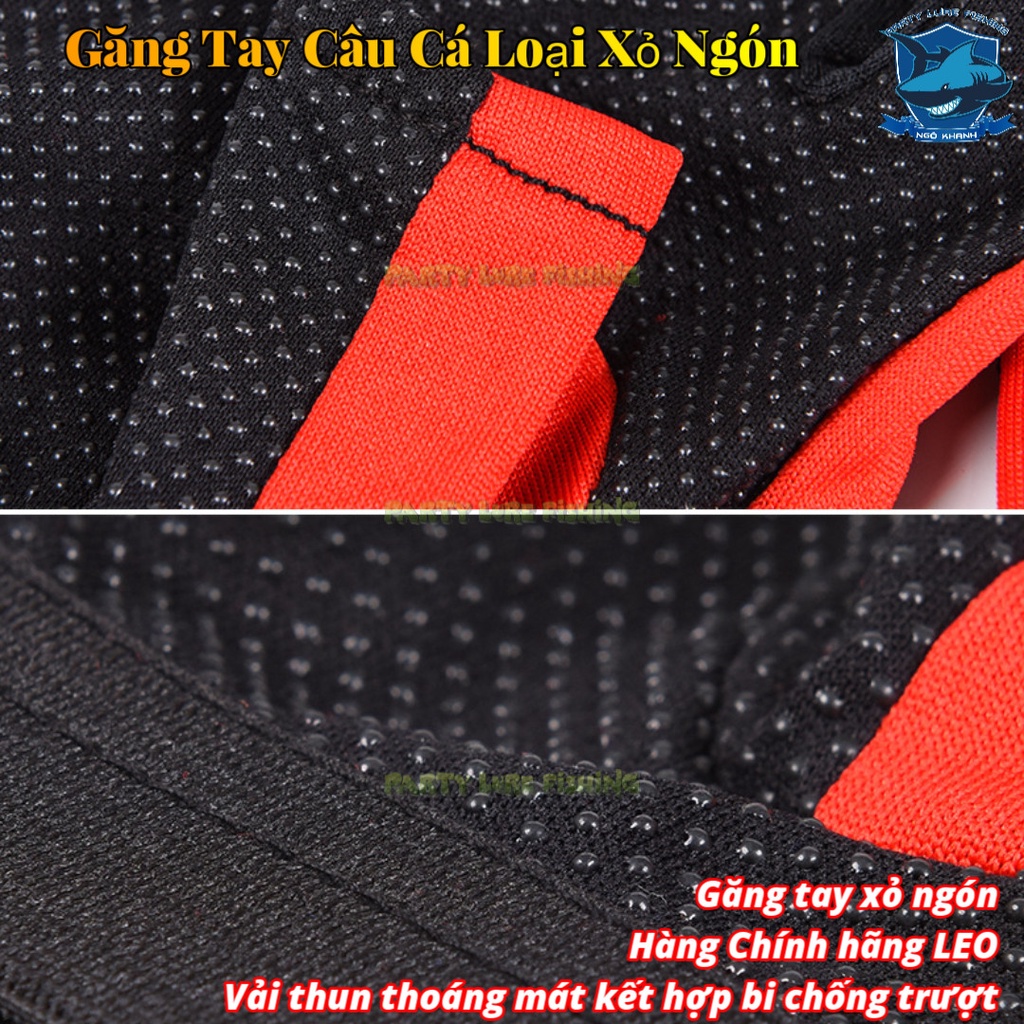 Găng tay xỏ ngón dành cho Ae cần thủ- Hàng chính hãng LEO