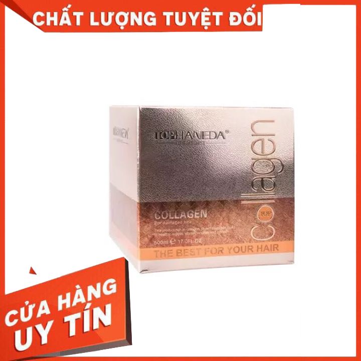 DẦU HẤP Ủ TÓC TOP HANEDA COLLAGEN SIÊU MỀM MƯỢT PHỤC HỒI TÓC  HƯ TỔN CHỐNG KHÔ TRẺ NGỌN *(CHÍNH HÃNG 500ml )