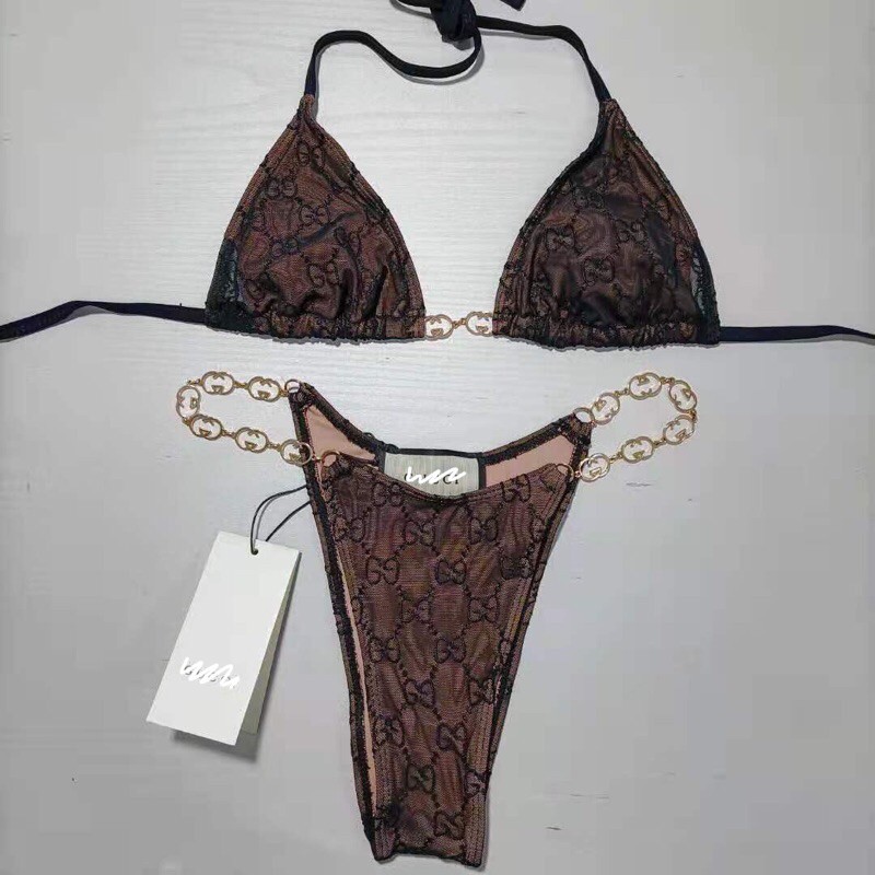 Bộ lót siêu cấp sexy phối dây xích chữ G