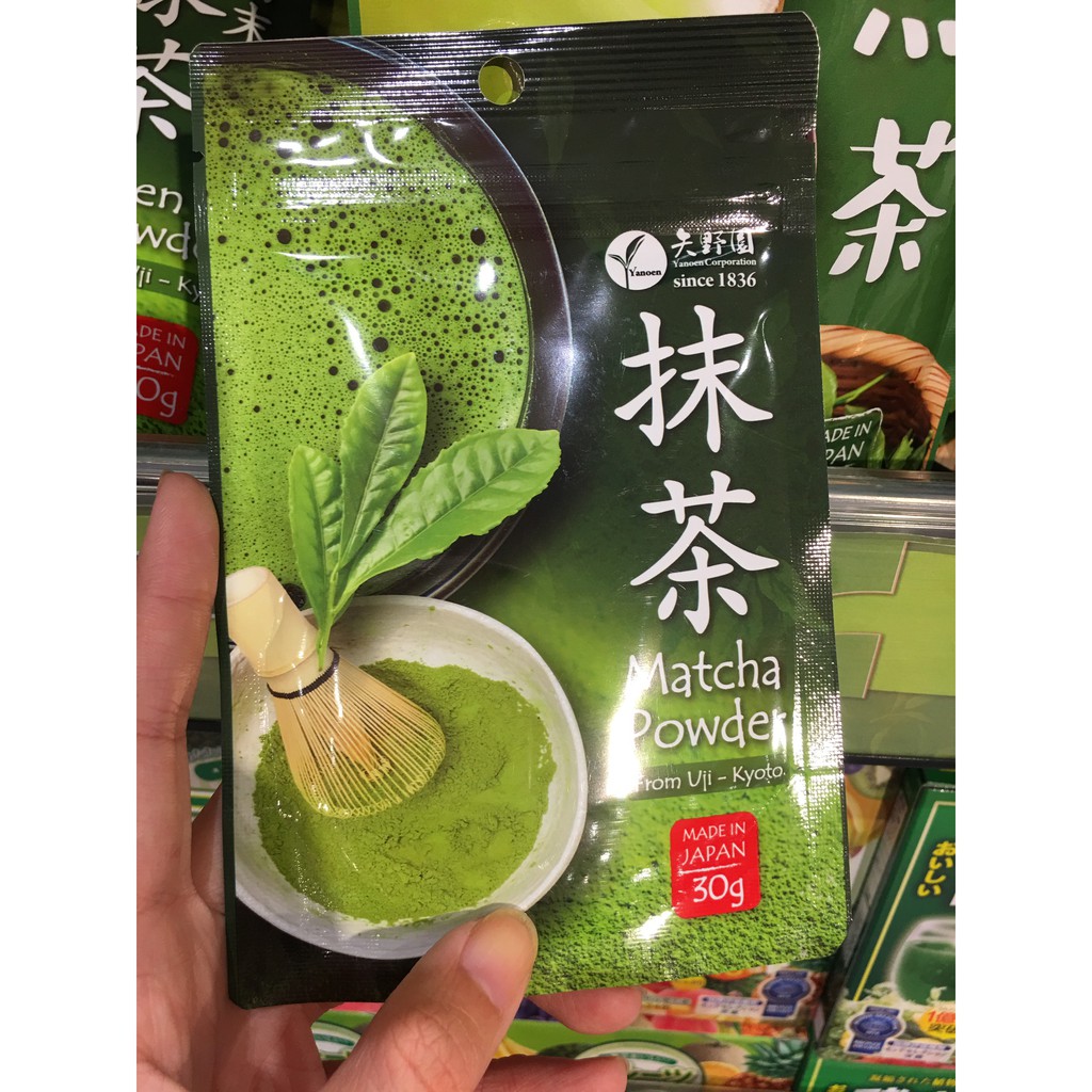 Bột trà xanh Nhật Bản Yanoen Matcha Uji 30g