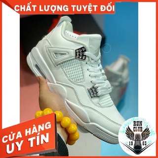 Giầy thể thao Air Jordan 4 retro white trắng thời trang sneaker nam nữ