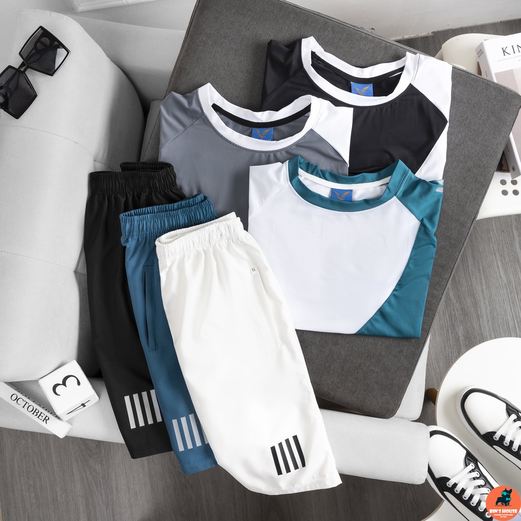 BỘ ĐÙI TT NAM PHỐI MÀU CỔ VIỀN SPORT