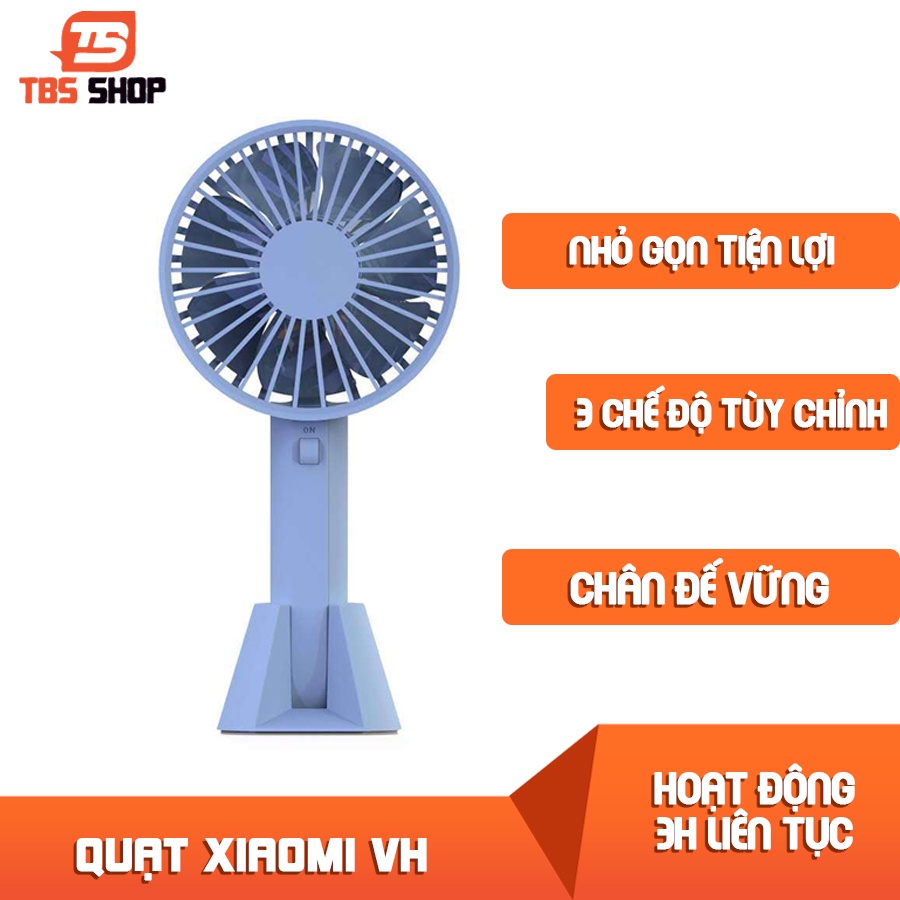 Quạt cầm tay xiaomi VH 3 cấp độ liên tục 4 tiếng chính hãng