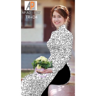 Vải áo dài hoa nhí