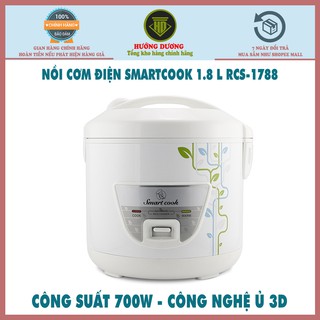 Mua Nồi cơm điện dung tích 1.8L công suất 700W Smartcook RCS-1788 Hàng Chính Hãng