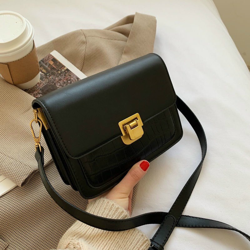 Túi xách nữ đeo chéo đẹp kẹp nách đeo vai cao cấp khoá gập màu sắc basic dễ phối đồ phong cách thời trang Hàn Quốc M120