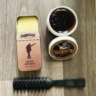 Combo Sáp Vuốt Tóc SAWENSITO DElUXE HAIR WAX+Sáp Suavecito Firme Hold Pomade