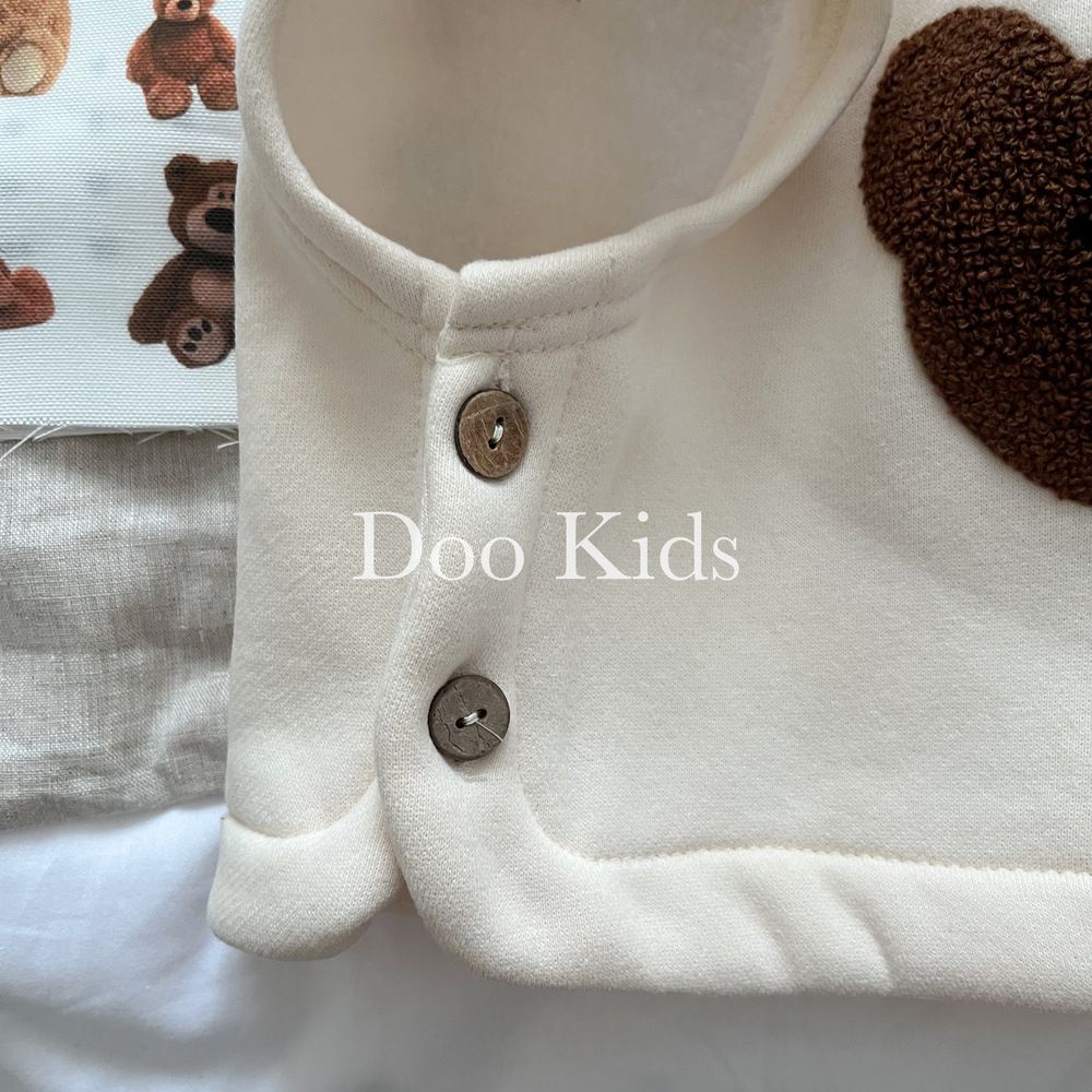 Áo Khoác Lông Cừu Không Tay In Hình Động Vật Dễ Thương Phong Cách Hàn Quốc Thời Trang Thu Đông Cho Bé