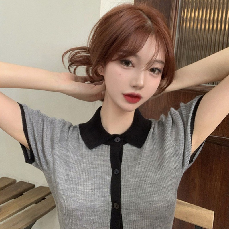 Áo Dệt Kim Ngắn Tay Thời Trang Mùa Hè Dành Cho Nữ