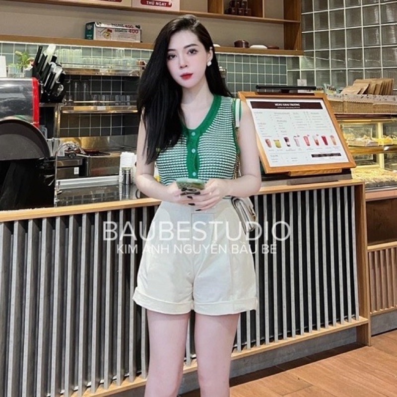 ÁO LEN MONGTOGHI KẺ XANH
