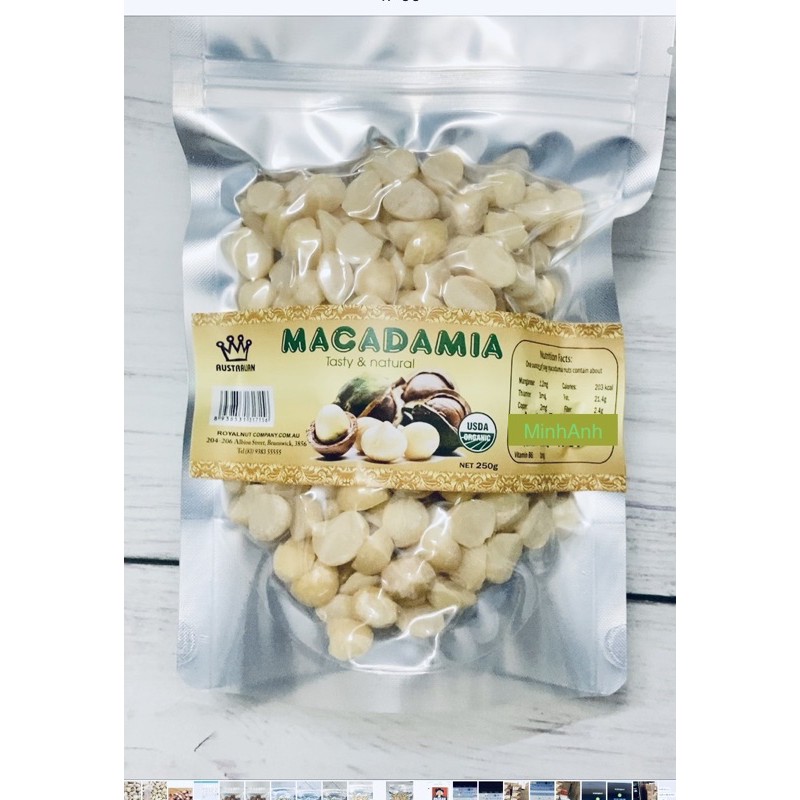 Hạt macca Úc tách vỏ 250g