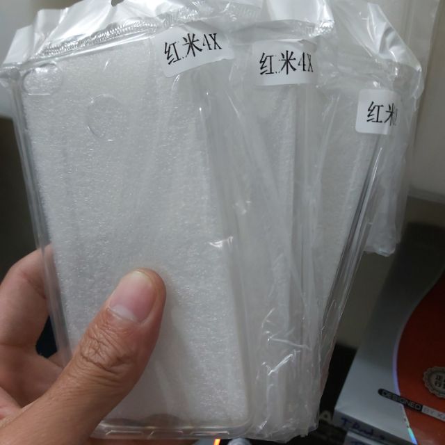 Bộ 3 chiếc ốp lưng cho xiaomi redmi 4x silicon trong suốt siêu mỏng(loại tốt)