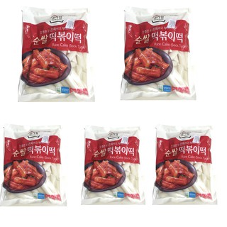 Sỉ 5Kg Bánh Gạo Tokbokki JongGa Nhập Khẩu Hàn Quốc ( Gồm 5 Gói 1kg)