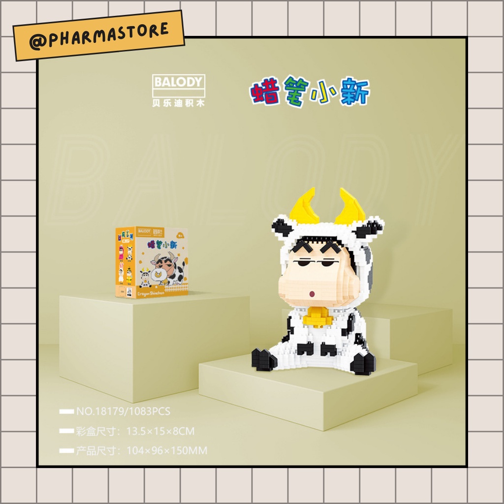 LEGO SHIN-CHAN CẬU BÉ BÚT CHÌ - ĐỒ CHƠI XẾP HÌNH LẮP RÁP MÔ HÌNH NANOBLOCK