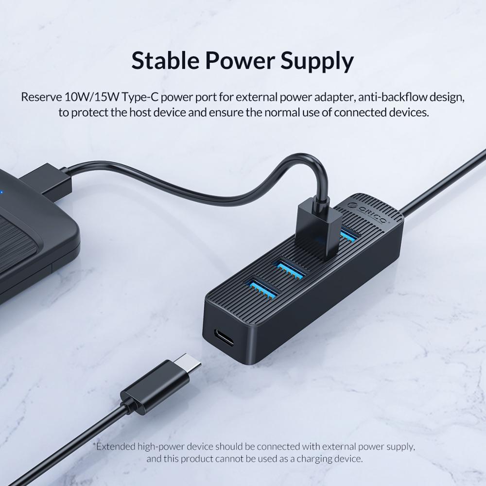 ORICO Bộ chia cổng USB 3.0 Bộ Chia HUB Phụ Kiện Máy Tính Mở Rộng 4 Cổng Type-C Tốc Độ Cao(TWU3-4A)