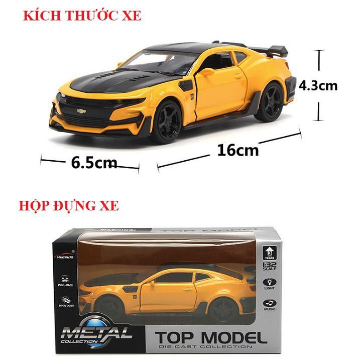 Xe ô tô đồ chơi trẻ em mô hình xe Chevrolet Camaro 2018 Tỷ Lệ 1:32 bằng sắt có âm thanh và đèn  hàng Quảng Châu