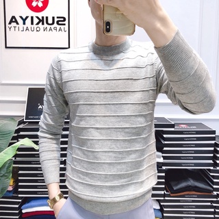Áo Len Nam Cổ Tròn CODO Chất Lông thỏ mềm mại, Gân ngang khỏe khoắn thời trang AL03