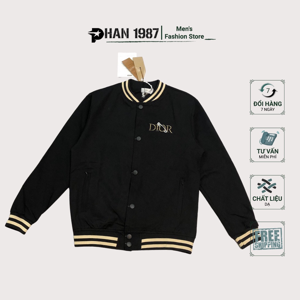 Áo khoác thu đông 🔱FULL SIZE, ĐỦ MÀU🔱 Áo khoác Bomber D-or Ghim Băng AK004