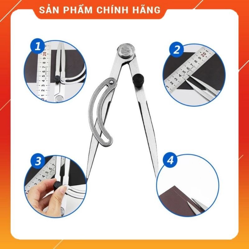 Compa Kẻ Viền, Lấy Dấu - Dụng Cụ Làm Da Cơ Bản - Da Thuộc Sài Gòn