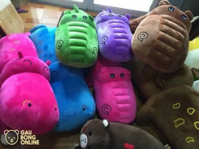 Gấu bông gối ôm Hà mã, Cá Sấu 80cm 1m 1m3