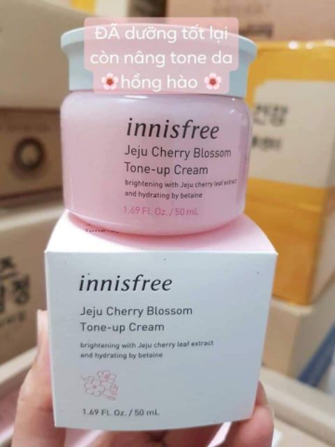 Kem dưỡng da nâng tone hoa đào Innisfree 50ml