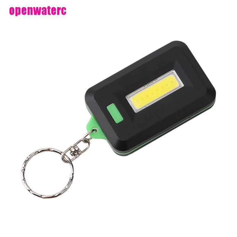 Đèn Pin LED COB Mini Chống Thấm Nước Có Móc Khóa Tiện Dụng Mang Theo Cắm Trại