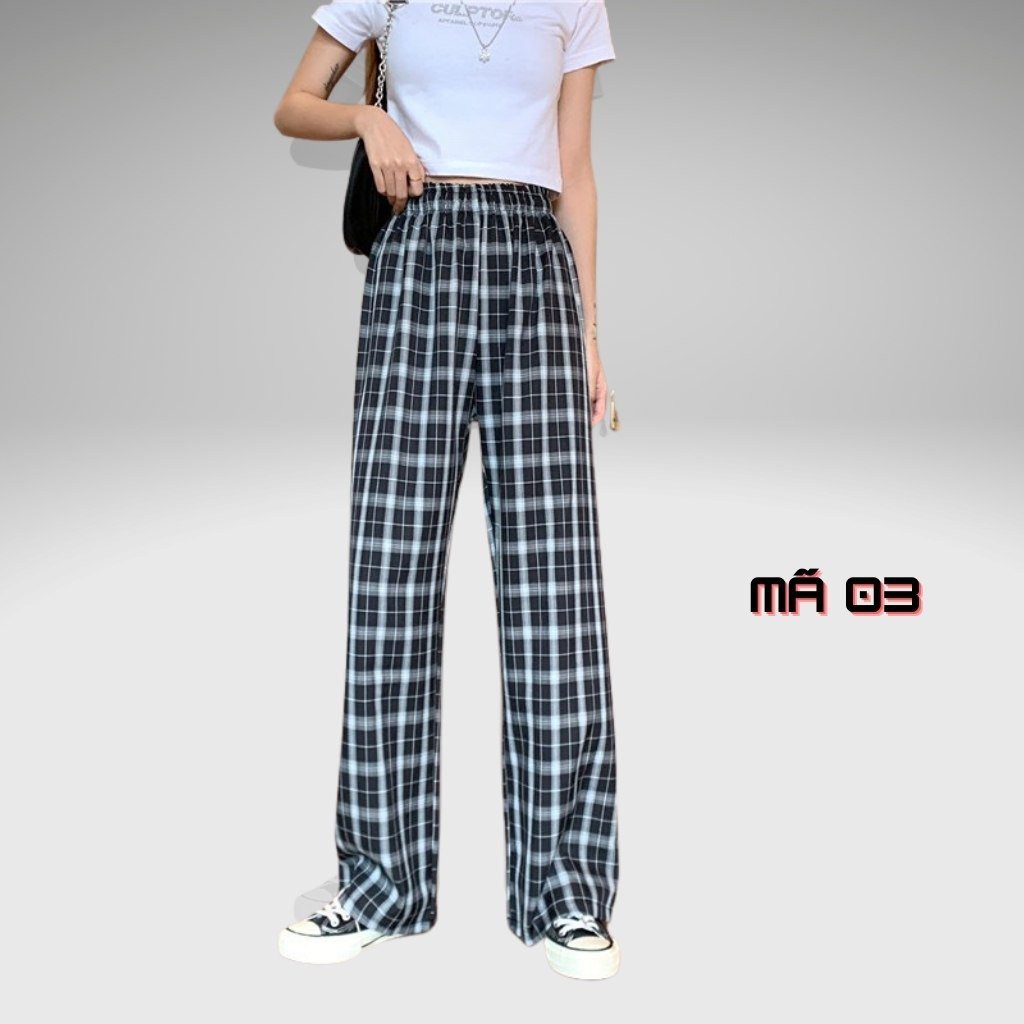 Quần Caro - Quần Baggy Nam Nữ Unisex Sọc Caro 4 Màu Siêu Hot - LP.STORE | BigBuy360 - bigbuy360.vn