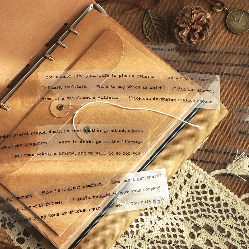 Sticker chữ trang trí sổ tay, sticker câu quotes, hình dán trang trí sổ cute