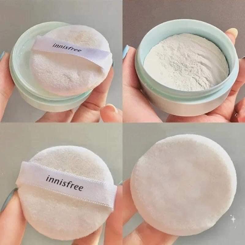 Phấn Phủ Bột Kiềm Dầu siêu mịn cho da hỗn hợp da dầu trang điểm Innisfree – No Sebum Mineral Powder 9g