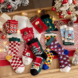 Tất vớ Giáng Sinh - Tất dài họa tiết Noel