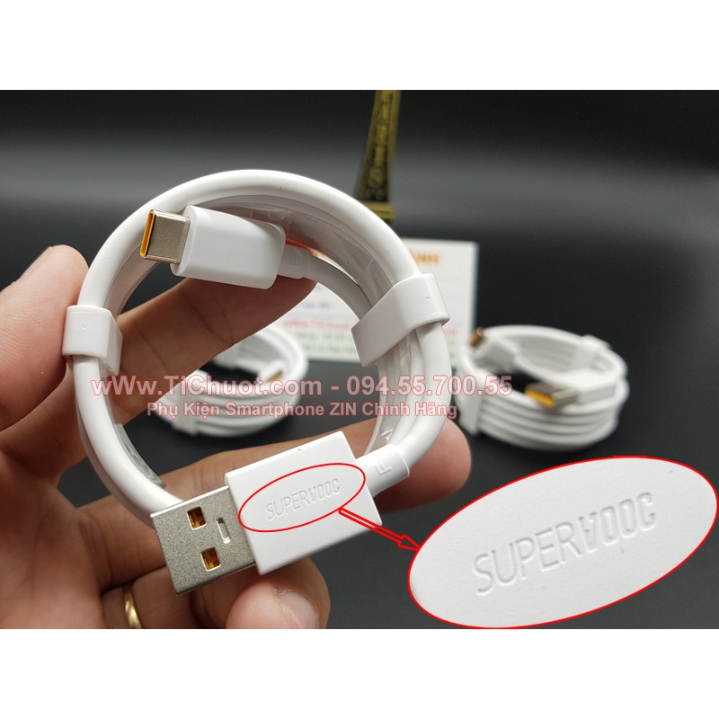 [Chính Hãng-Ảnh Thật] Cáp OPPO Sạc Nhanh 6.5A SuperVOOC 2.0 50W 65W 67W Type-C ZIN Lõi vàng