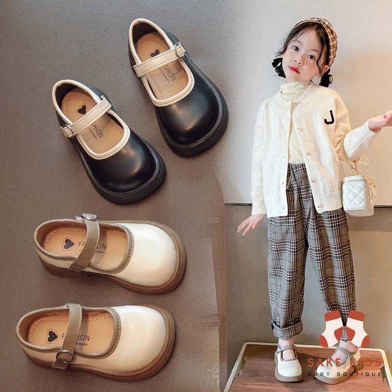Giày búp bê, giày bệt bé gái quai dán siêu xinh chất da PU đế êm mềm phong cách công chúa mẫu  mới nhất M19