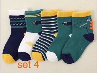Set 5 đôi tất trẻ em xuất hàn