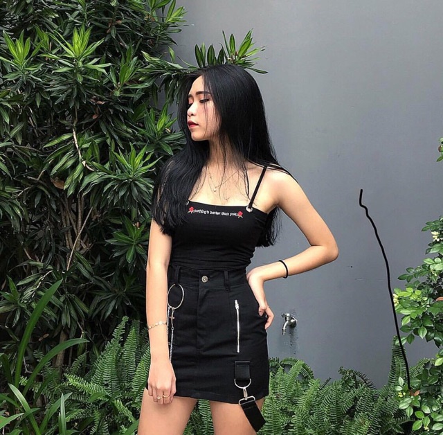 Áo 2 dây in chữ ULZZANG có lót 🌿🌿 | BigBuy360 - bigbuy360.vn