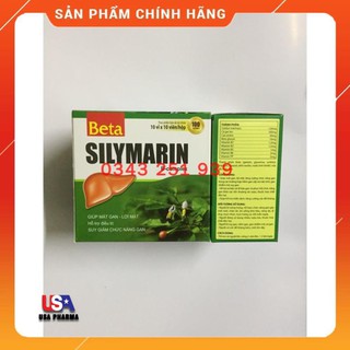 BỔ GAN MÁT GAN GIẢI ĐỘC GAN- SILYMARIN Hộp 100 viên