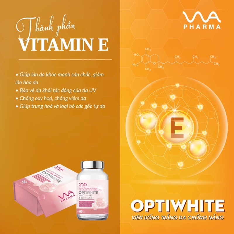 [Sẵn] Viên uống sáng da OPTIWHITE - VNUA PHARMA hộp 60 viên