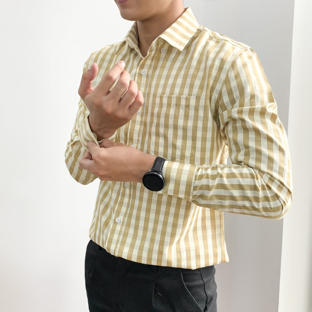 Áo sơ mi nam DOUBLE'D caro kẻ vuông SP2KEM00 | BigBuy360 - bigbuy360.vn