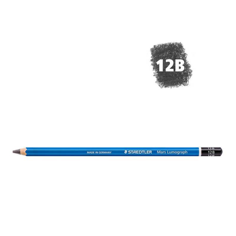 Bút chì xanh cao cấp Staedtler Mars Lumograph 100 (9H,8H,7H,6H,5H,4H,3H,2H,H,F,HB,B,2B,3B,4B,5B,6B,7B,8B,9B,10B,11B,12B)