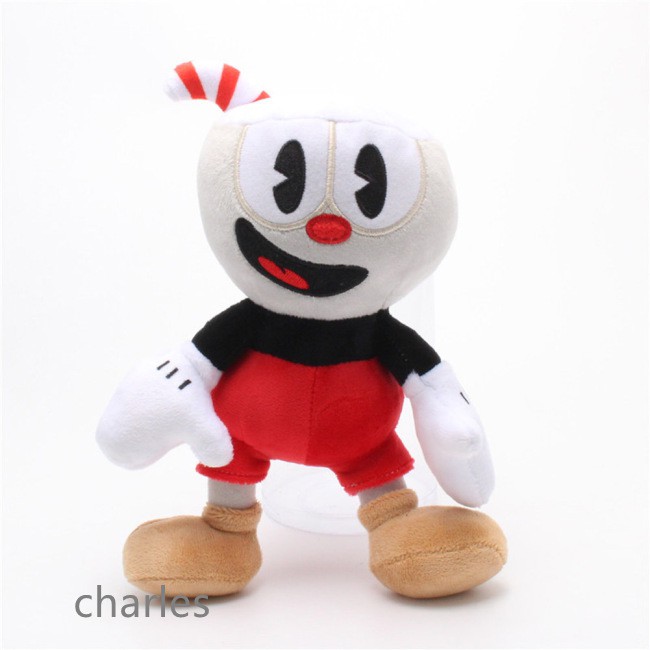 Đồ chơi nhồi bông hình Cuphead 9.8 inch