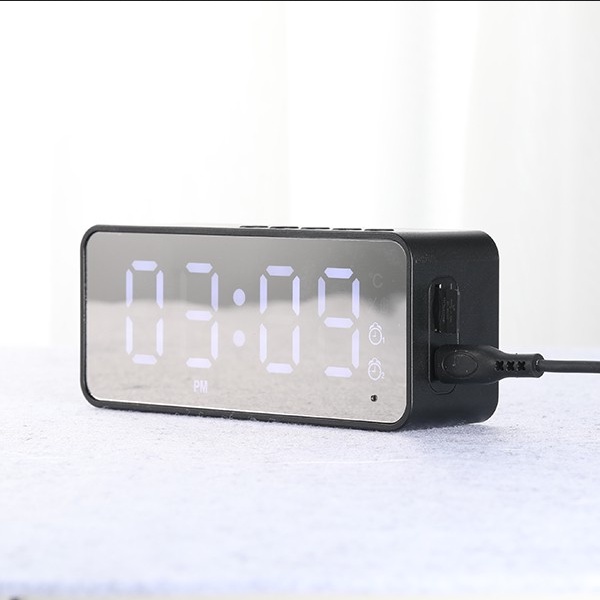 Loa Bluetooth 5.0 ROBOT RB150 Màn Hình LED Kiêm Đồng Hồ Báo Thức Hỗ Trợ Nghe FM, Thẻ Nhớ TF