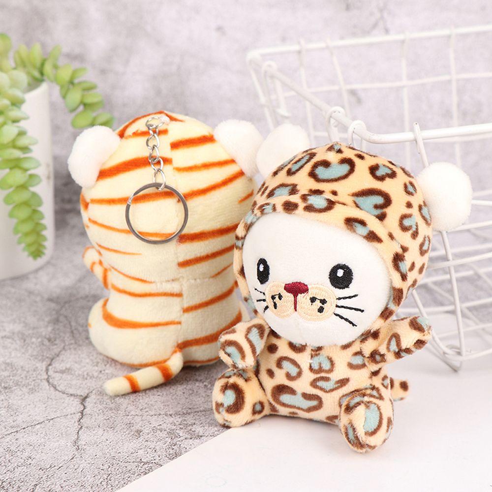 Móc Khóa Hình Hổ Nhồi Bông Dễ Thương Dùng Trang Trí Ba Lô