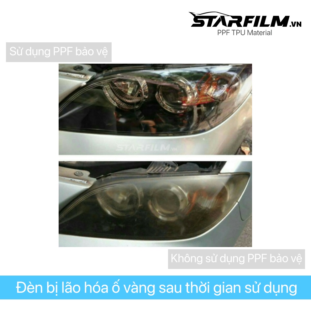 KIA Carnival 2022 PPF TPU bảo vệ đèn chiếu sáng STARFILM