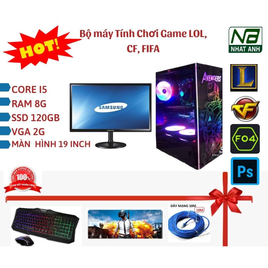 BỘ  MÁY TÍNH CHƠI GAME GIÁ RẺ SIÊU BỀN LOL,FIFA, CF.,,