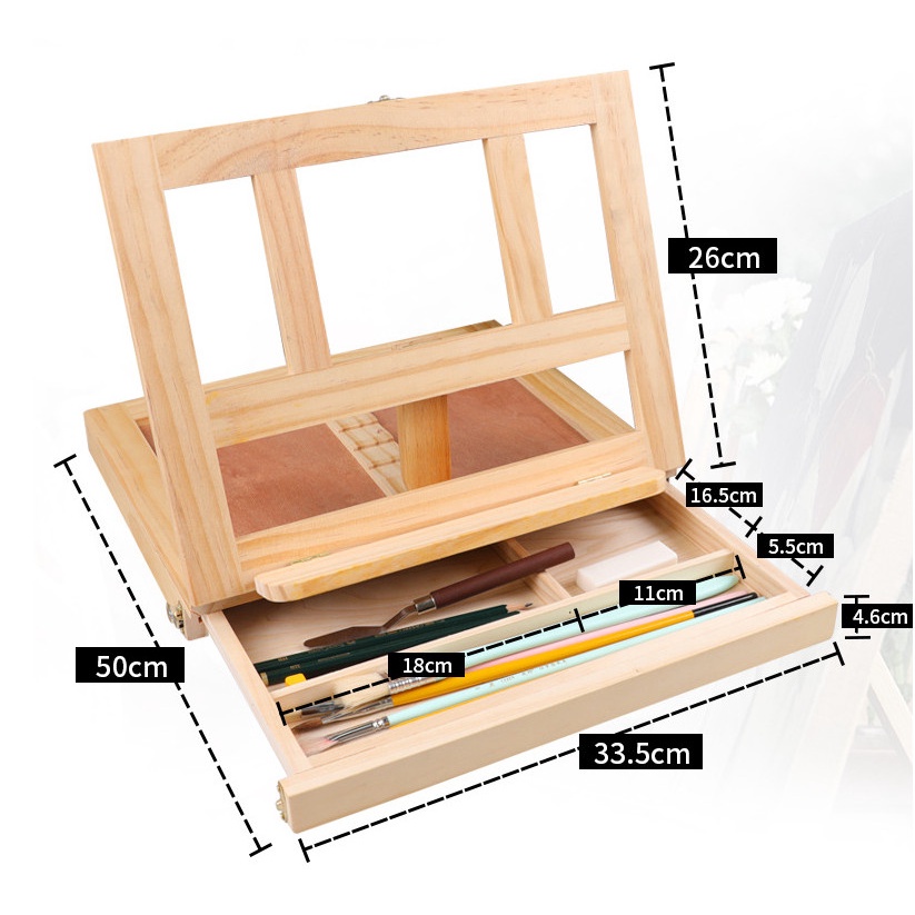 Giá Vẽ Kiêm Hộp Đựng Họa Cụ Mont Marte Để Bàn