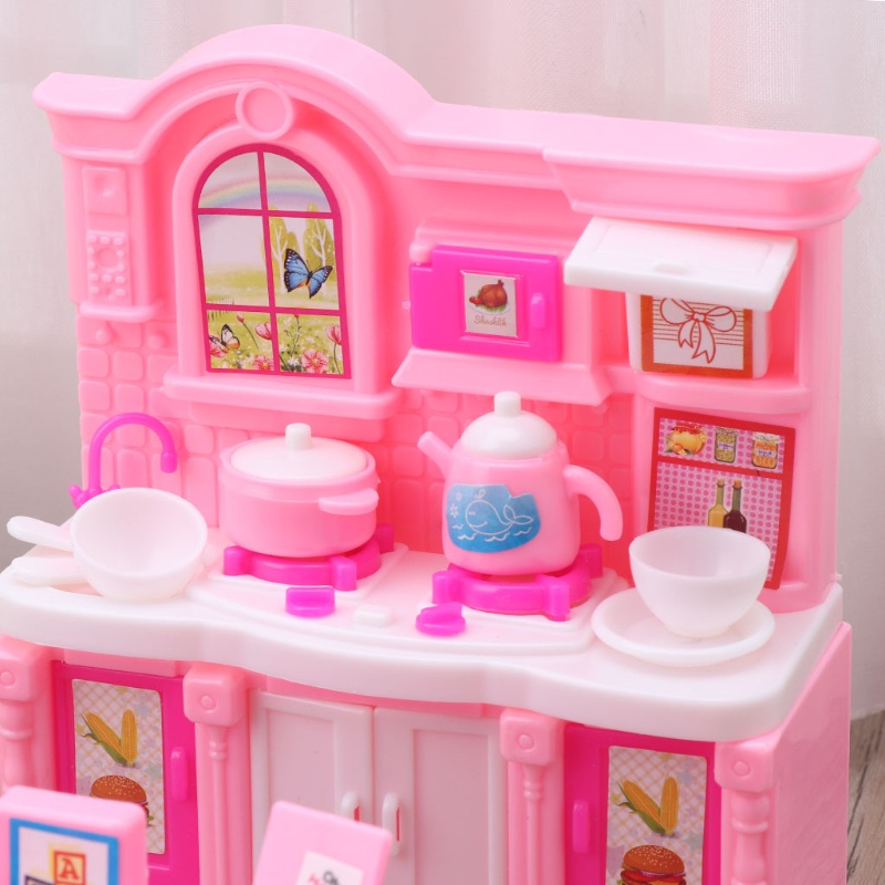 Bộ Đồ Chơi Bếp Nấu Ăn Mini Dễ Thương Cho Bé 3-8 Tuổi