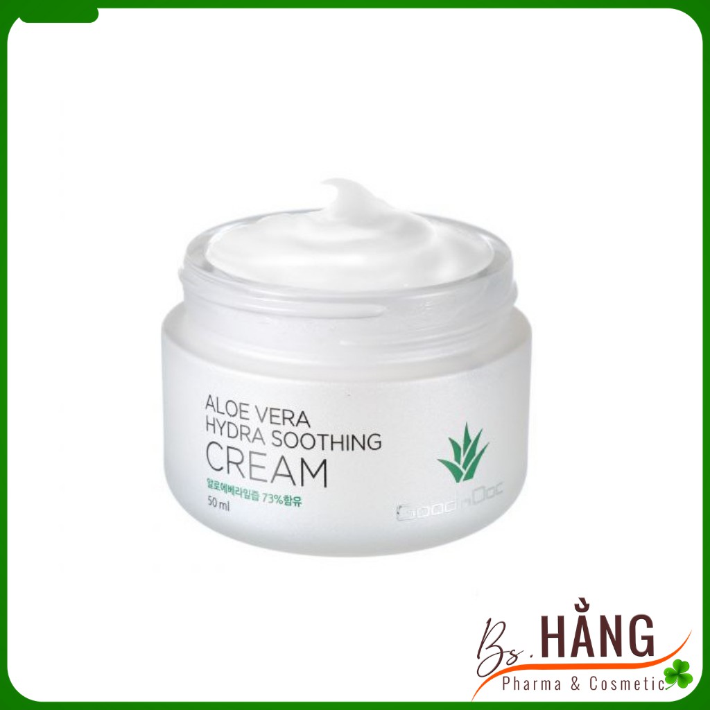 ✅[Chính Hãng] Kem Lô Hội Goodndoc GoodnDoc Aloe Vera Hydra Soothing Cream_Dưỡng Da, Cấp Ẩm, Sáng Da, Trẻ Hóa, 50ml