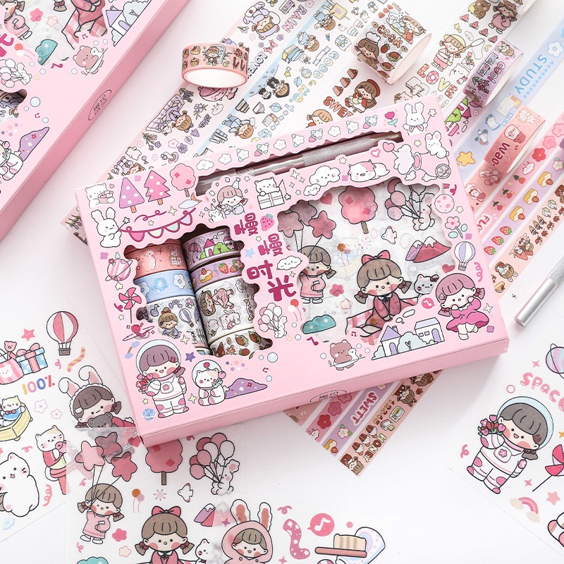 Hộp Băng Keo Dễ Thương Sáng Tạo Trang Trí Sổ Tay/ Đồ Thủ Công diy