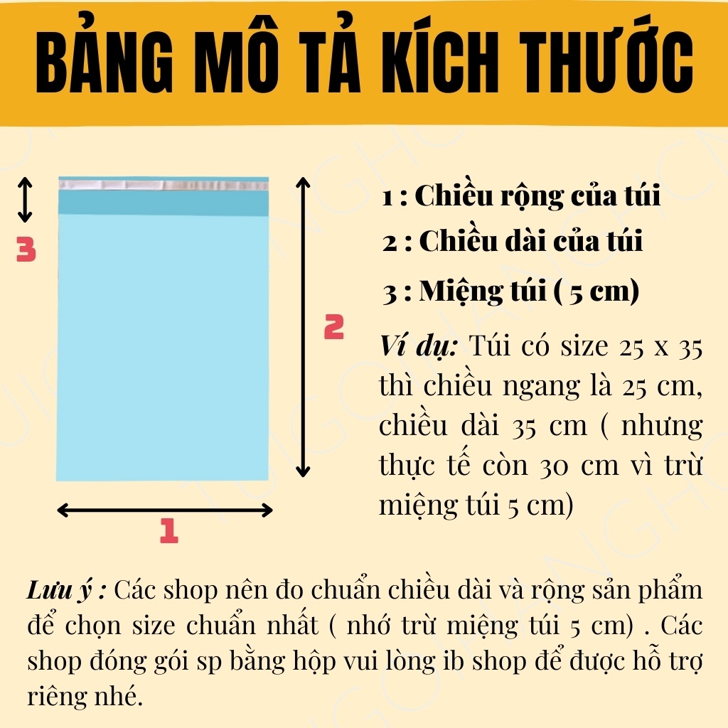 [1 kg] Túi gói hàng niêm phong, túi pe màu Hồng Đào có lớp keo dán siêu tiện lợi, hàng có sẵn nhiều size